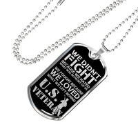 Load image into Gallery viewer, Designs by MyUtopia Shout Out:We Loved What We Left Behind Personalized Engravable Dog Tag

