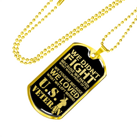 Load image into Gallery viewer, Designs by MyUtopia Shout Out:We Loved What We Left Behind Personalized Engravable Dog Tag
