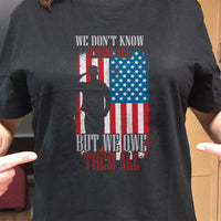 Load image into Gallery viewer, Designs by MyUtopia Shout Out:We Owe Them All Adult Unisex T-Shirt
