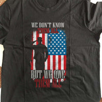 Load image into Gallery viewer, Designs by MyUtopia Shout Out:We Owe Them All Adult Unisex T-Shirt
