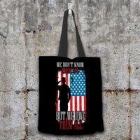 Load image into Gallery viewer, Designs by MyUtopia Shout Out:We Owe Them All Fabric Totebag Reusable Shopping Tote
