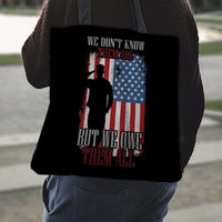 Load image into Gallery viewer, Designs by MyUtopia Shout Out:We Owe Them All Fabric Totebag Reusable Shopping Tote
