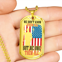 Load image into Gallery viewer, Designs by MyUtopia Shout Out:We Owe Them All Personalized Engravable Keepsake Dog Tag
