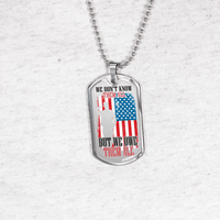 Load image into Gallery viewer, Designs by MyUtopia Shout Out:We Owe Them All Personalized Engravable Keepsake Dog Tag
