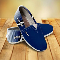 Load image into Gallery viewer, Designs by MyUtopia Shout Out:#WeAre Penn State Fan Casual Canvas Slip on Shoes Women&#39;s Flats
