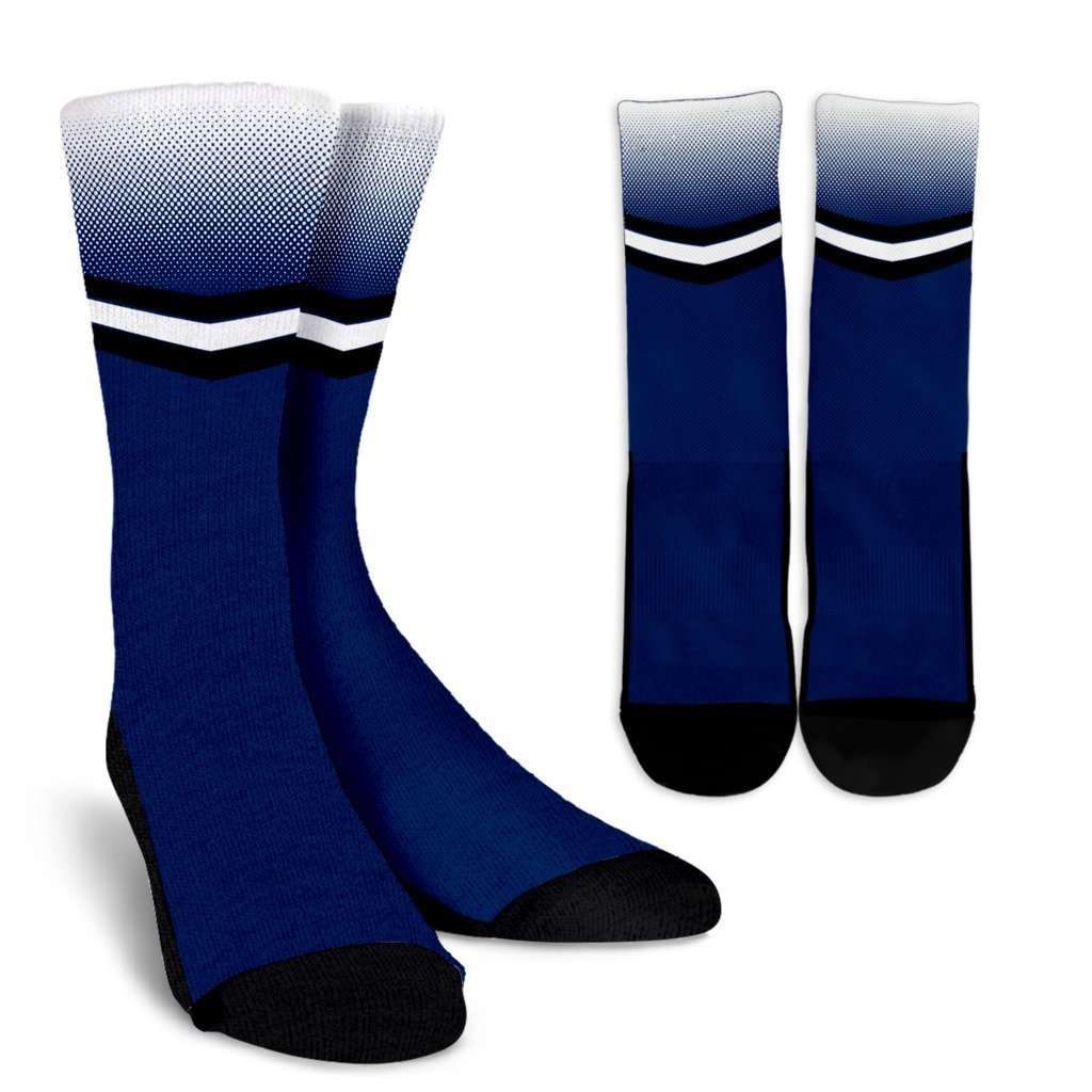 Designs by MyUtopia Shout Out:#WeAre Penn State Fan Crew Socks,Small/Medium / Blue/White/Black,Socks