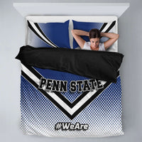 Load image into Gallery viewer, Designs by MyUtopia Shout Out:#WeAre Penn State Fan Duvet Cover and Pillowcases,Queen/Full (88 X 88 inches) / Blue/White/Black,Bedding Set
