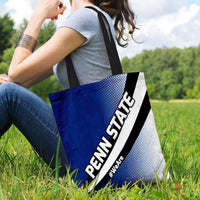 Load image into Gallery viewer, Designs by MyUtopia Shout Out:#WeAre Penn State Fan Fabric Totebag Reusable Shopping Tote
