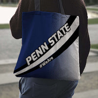 Load image into Gallery viewer, Designs by MyUtopia Shout Out:#WeAre Penn State Fan Fabric Totebag Reusable Shopping Tote
