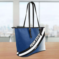 Load image into Gallery viewer, Designs by MyUtopia Shout Out:#WeAre Penn State Fan Faux Leather Totebag Purse
