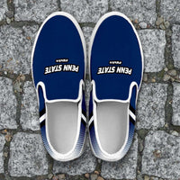 Load image into Gallery viewer, Designs by MyUtopia Shout Out:#WeAre Penn State Fan Slip-on Shoes
