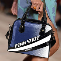 Load image into Gallery viewer, Designs by MyUtopia Shout Out:#WeAre Penn State Faux Leather Handbag with Shoulder Strap
