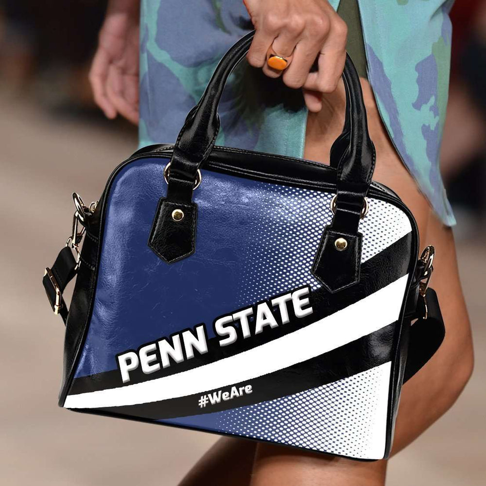 Designs by MyUtopia Shout Out:#WeAre Penn State Faux Leather Handbag with Shoulder Strap
