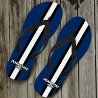 Load image into Gallery viewer, Designs by MyUtopia Shout Out:#WeAre Penn State Flip Flops
