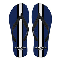 Load image into Gallery viewer, Designs by MyUtopia Shout Out:#WeAre Penn State Flip Flops,Men&#39;s / Mens Small (US 7-8 /EU 40-42) / Blue/White/Black,Flip Flops
