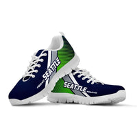 Load image into Gallery viewer, Designs by MyUtopia Shout Out:#WeAre12 Seattle Fan Running Shoes,Kid&#39;s / 11 CHILD (EU28) / Navy Blue/Bright Green,Running Shoes
