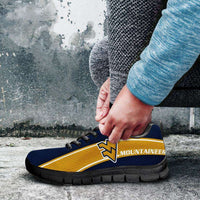 Load image into Gallery viewer, Designs by MyUtopia Shout Out:West Virginia Mountaineers Fan Art Running Shoes
