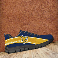 Load image into Gallery viewer, Designs by MyUtopia Shout Out:West Virginia Mountaineers Fan Art Running Shoes
