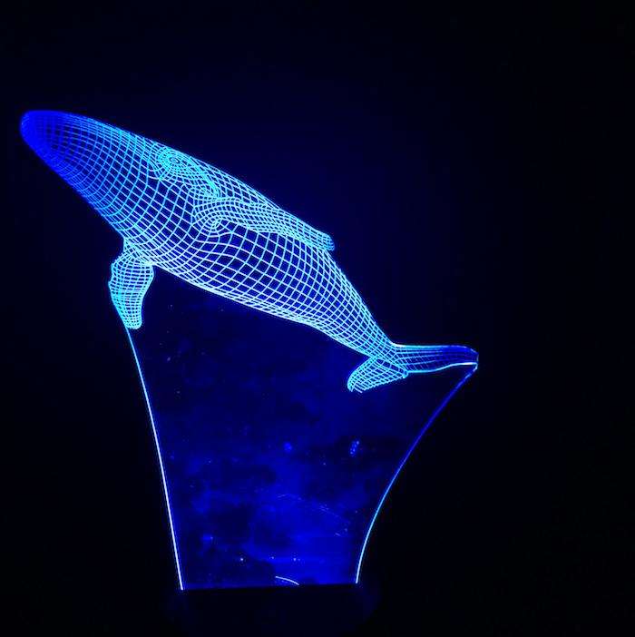 Designs by MyUtopia Shout Out:Whale USB Powered LED Night-light Lamp Glows in Multiple Colors