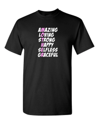 Load image into Gallery viewer, Designs by MyUtopia Shout Out:What Mother Stands For Adult Unisex T-Shirt,Black / S,Adult Unisex T-Shirt
