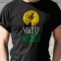 Load image into Gallery viewer, Designs by MyUtopia Shout Out:What Up Witches Adult Unisex Cotton Short Sleeve T-Shirt
