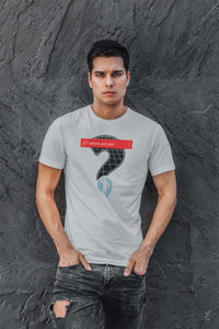 Load image into Gallery viewer, Designs by MyUtopia Shout Out:What3Words App Where Are You Cotton Unisex T-Shirt
