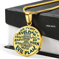 Load image into Gallery viewer, Designs by MyUtopia Shout Out:When It&#39;s Not an Evil Plan Personalized Engravable Keepsake Necklace
