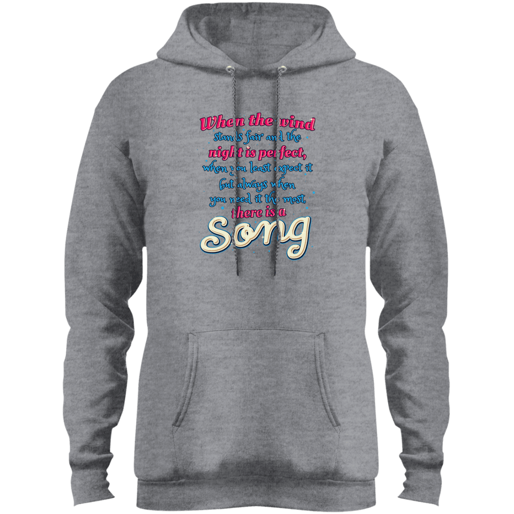 Designs by MyUtopia Shout Out:When you Need it the Most There Is A Song Core Fleece Pullover Hoodie,S / Athletic Heather,Sweatshirts