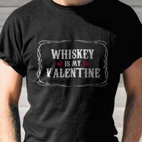 Load image into Gallery viewer, Designs by MyUtopia Shout Out:Whiskey Is My Valentine Need Adult Unisex T-Shirt
