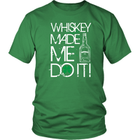 Load image into Gallery viewer, Designs by MyUtopia Shout Out:Whiskey Made Me Do It T-shirt,Kelly Green / S,Adult Unisex T-Shirt
