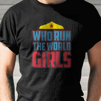 Load image into Gallery viewer, Designs by MyUtopia Shout Out:Who Run The World Girls Adult Unisex T-Shirt
