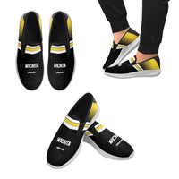 Load image into Gallery viewer, Designs by MyUtopia Shout Out:Wichita Fan #ShockOn Mens Slip-on Canvas Sneakers
