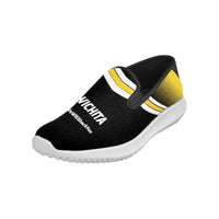 Load image into Gallery viewer, Designs by MyUtopia Shout Out:Wichita Fan #WeWillShockYou  Mens Slip-on Canvas Sneakers
