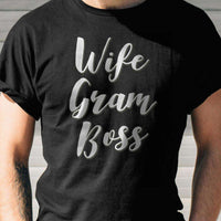 Load image into Gallery viewer, Designs by MyUtopia Shout Out:Wife Gram Boss Adult Unisex Cotton Short Sleeve T-Shirt
