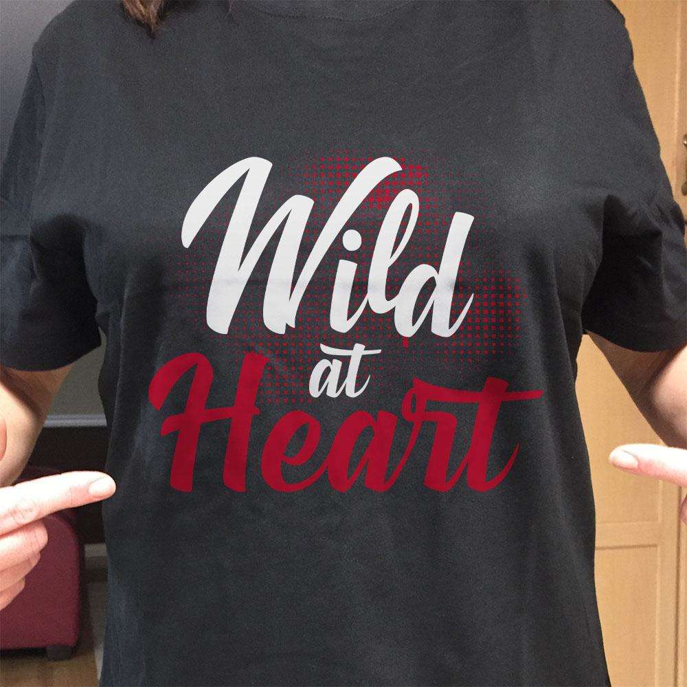 Designs by MyUtopia Shout Out:Wild at Heart Valentines Day Humor Adult Unisex T-Shirt