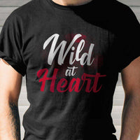 Load image into Gallery viewer, Designs by MyUtopia Shout Out:Wild at Heart Valentines Day Humor Adult Unisex T-Shirt
