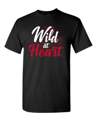 Load image into Gallery viewer, Designs by MyUtopia Shout Out:Wild at Heart Valentines Day Humor Adult Unisex T-Shirt,S / Black,Adult Unisex T-Shirt
