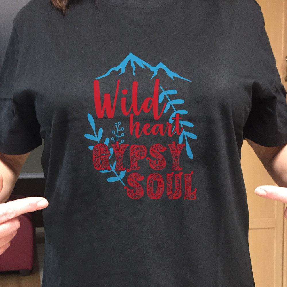 Designs by MyUtopia Shout Out:Wild Heart Gypsy Soul Adult Unisex T-Shirt