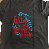 Load image into Gallery viewer, Designs by MyUtopia Shout Out:Wild Heart Gypsy Soul Adult Unisex T-Shirt
