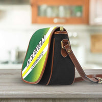 Load image into Gallery viewer, Designs by MyUtopia Shout Out:#WinTheDay Oregon Fan Canvas Saddlebag Style Crossbody Purse
