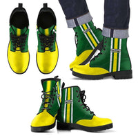 Load image into Gallery viewer, Designs by MyUtopia Shout Out:#WinTheDay Oregon Fan Faux Leather 7 Eye Lace-up Boots
