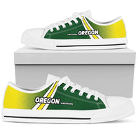 Load image into Gallery viewer, Designs by MyUtopia Shout Out:#WinTheDay Oregon Lowtop Shoes,Men&#39;s / Mens US5 (EU38) / White/Green/Yellow,Lowtop Shoes
