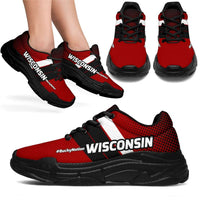 Load image into Gallery viewer, Designs by MyUtopia Shout Out:Wisconsin #BuckyNation Chunky Sneakers
