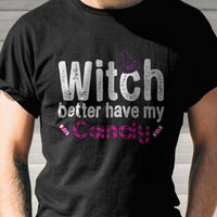 Load image into Gallery viewer, Designs by MyUtopia Shout Out:Witch Better Have My Candy Adult Unisex Cotton Short Sleeve T-Shirt
