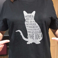 Load image into Gallery viewer, Designs by MyUtopia Shout Out:Women and Cats Adult Unisex T-Shirt
