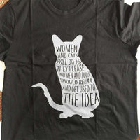 Load image into Gallery viewer, Designs by MyUtopia Shout Out:Women and Cats Adult Unisex T-Shirt
