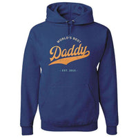 Load image into Gallery viewer, Designs by MyUtopia Shout Out:World&#39;s Best Daddy Personalized Adult Hoodie,Royal / S,Pullover Hoodie
