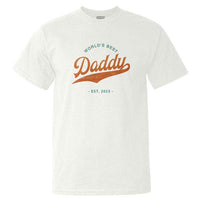 Load image into Gallery viewer, Designs by MyUtopia Shout Out:World&#39;s Best Daddy Personalized Adult Unisex T-Shirt,White / S,Adult Unisex T-Shirt
