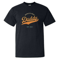 Load image into Gallery viewer, Designs by MyUtopia Shout Out:World&#39;s Best Daddy Personalized Adult Unisex T-Shirt,Black / S,Adult Unisex T-Shirt
