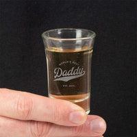 Load image into Gallery viewer, Designs by MyUtopia Shout Out:World&#39;s Best Daddy Personalized Laser Etched Shot Glass
